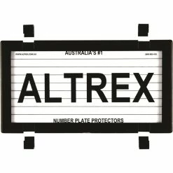 Altrex Motorbike Number Plate Protector - With Lines 9DMBL