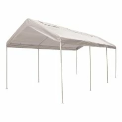 CoverALL Carport Replacement Tarp, White - 3mx6m