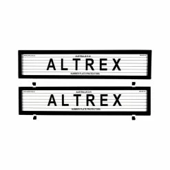 Altrex Number Plate Protector - 6 Figure European With Lines 6LE
