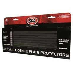 SCA Number Plate Protector - 6 Figure, With Lines, Standard