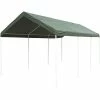 CoverALL Temporary Carport Replacement Tarp Deluxe, Green - 3 X 6m