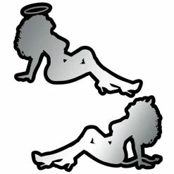 Hot Stuff Sticker Trucker Girls, Chrome