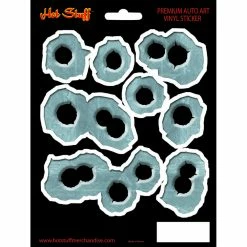Hot Stuff Stickers Bullet Holes, Vinyl
