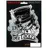 Hot Stuff Sticker Mr Lucky, Chrome