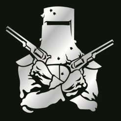 Hot Stuff Sticker Ned Kelly, Chrome