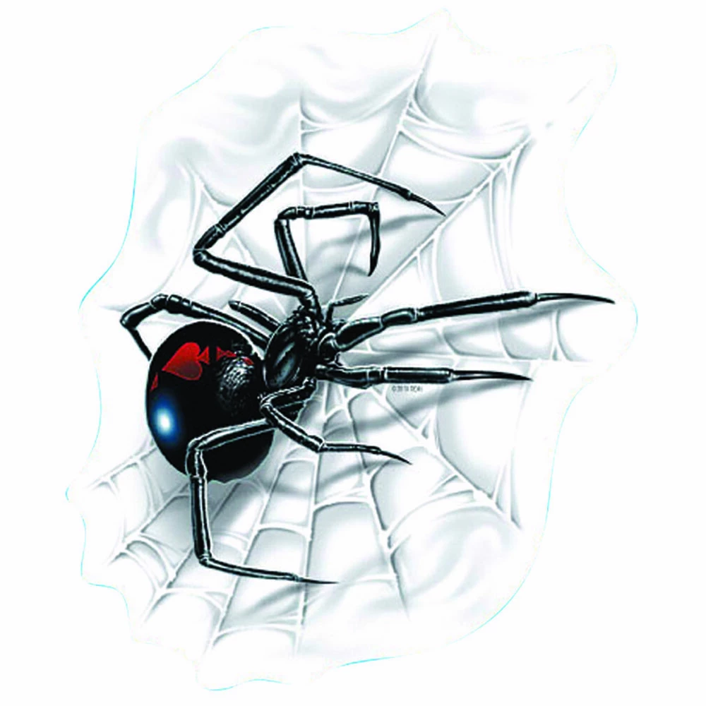 Hot Stuff Sticker Spider With Web, Vinyl