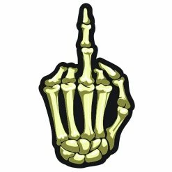 Hot Stuff Stickers Bony Finger, Vinyl