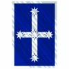 Hot Stuff Sticker Eureka Flag, Chrome