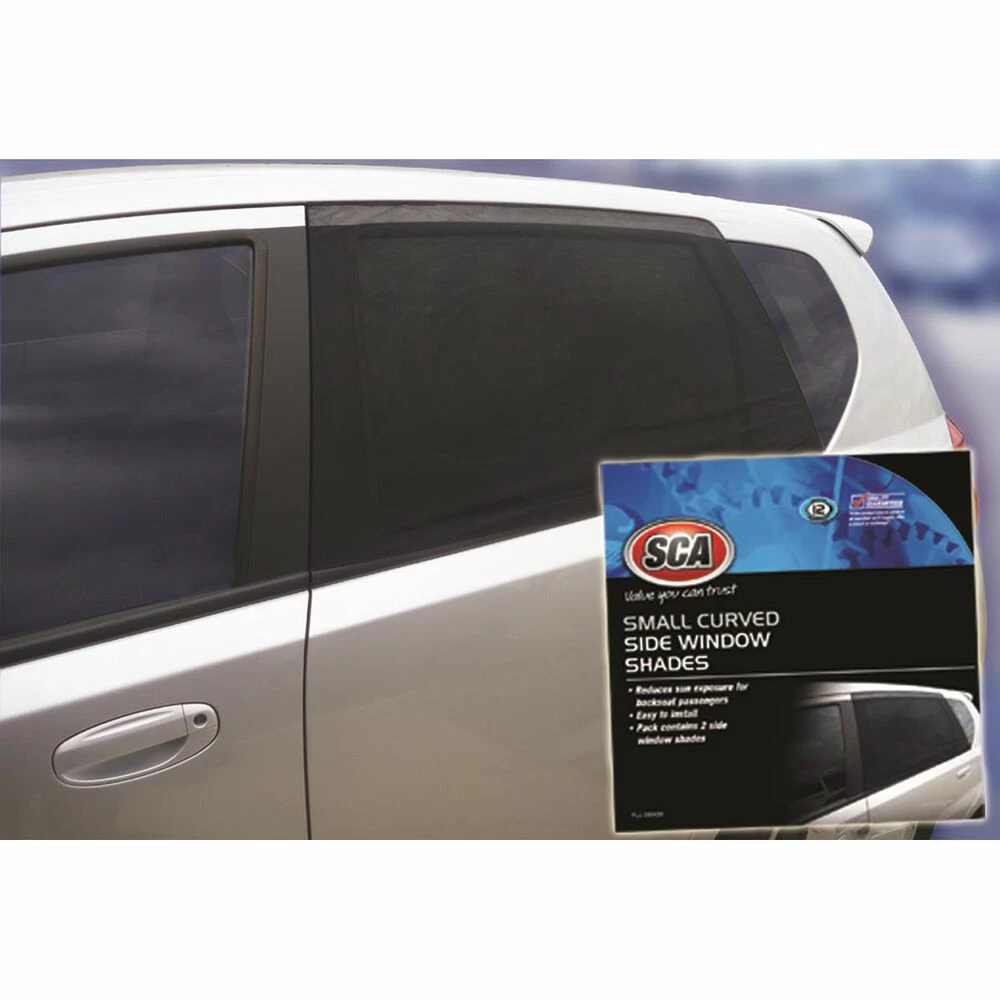 SCA Window Shade Side Small Curved Black Pair - Image 2