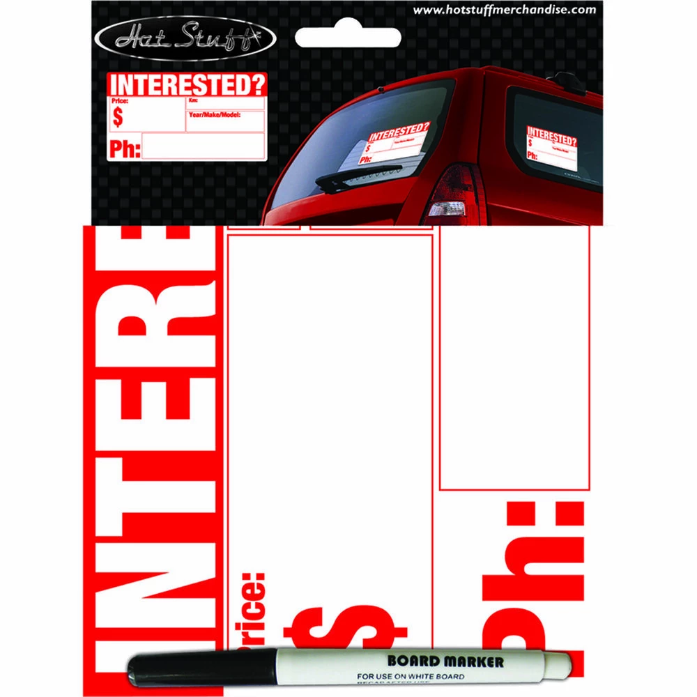 Hot Stuff Sticker Interested?, Vinyl