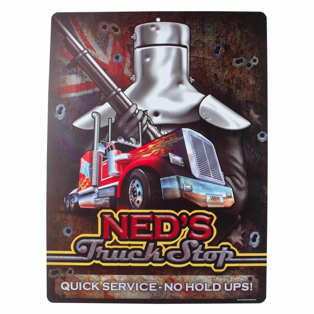 Hot Stuff Sticker - Ned Kelly Truck Stop, Vinyl