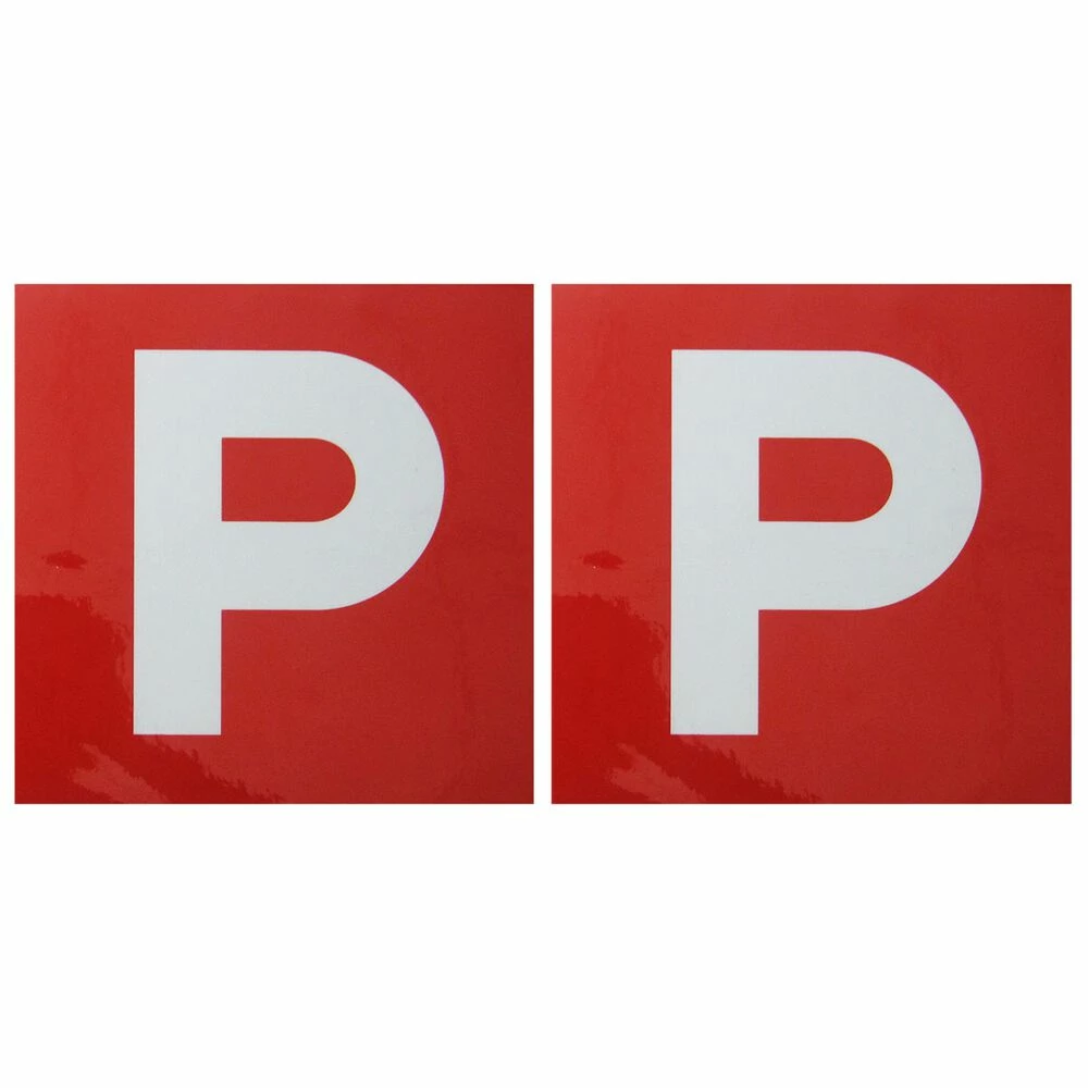 SCA P Plate - Magnetic, Red, VIC/WA, 2 Pack - Image 2