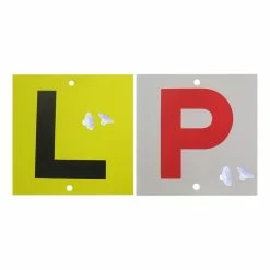 SCA L And P Plate - Double Sided, L And Red P, QLD/TAS/NT/SA, 2 Pack