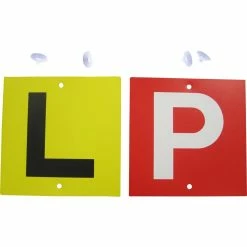 SCA L And P Plate - Double Sided, White Standard, VIC/WA, 2 Pack