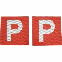 SCA P Plate - Clear Vision, Red, VIC/WA, 2 Pack