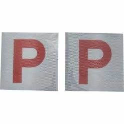SCA P Plate - Clear Vision, Red, QLD/TAS/NT/SA, 2 Pack