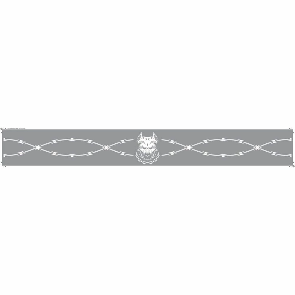 Hot Stuff Sticker - Pitbull Razor Wire Windscreen, Vinyl