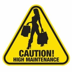 Hot Stuff Sticker Shopper Girl, Vinyl