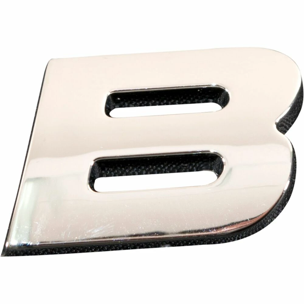 SCA 3D Chrome Badge Letter B