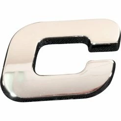 SCA 3D Chrome Badge Letter C