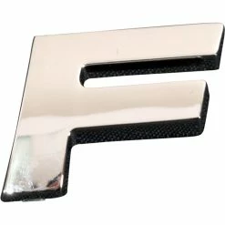 SCA 3D Chrome Badge Letter F