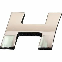 SCA 3D Chrome Badge Letter H