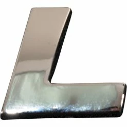 SCA 3D Chrome Badge Letter L