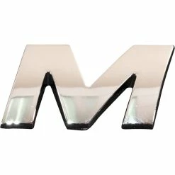 SCA 3D Chrome Badge Letter M