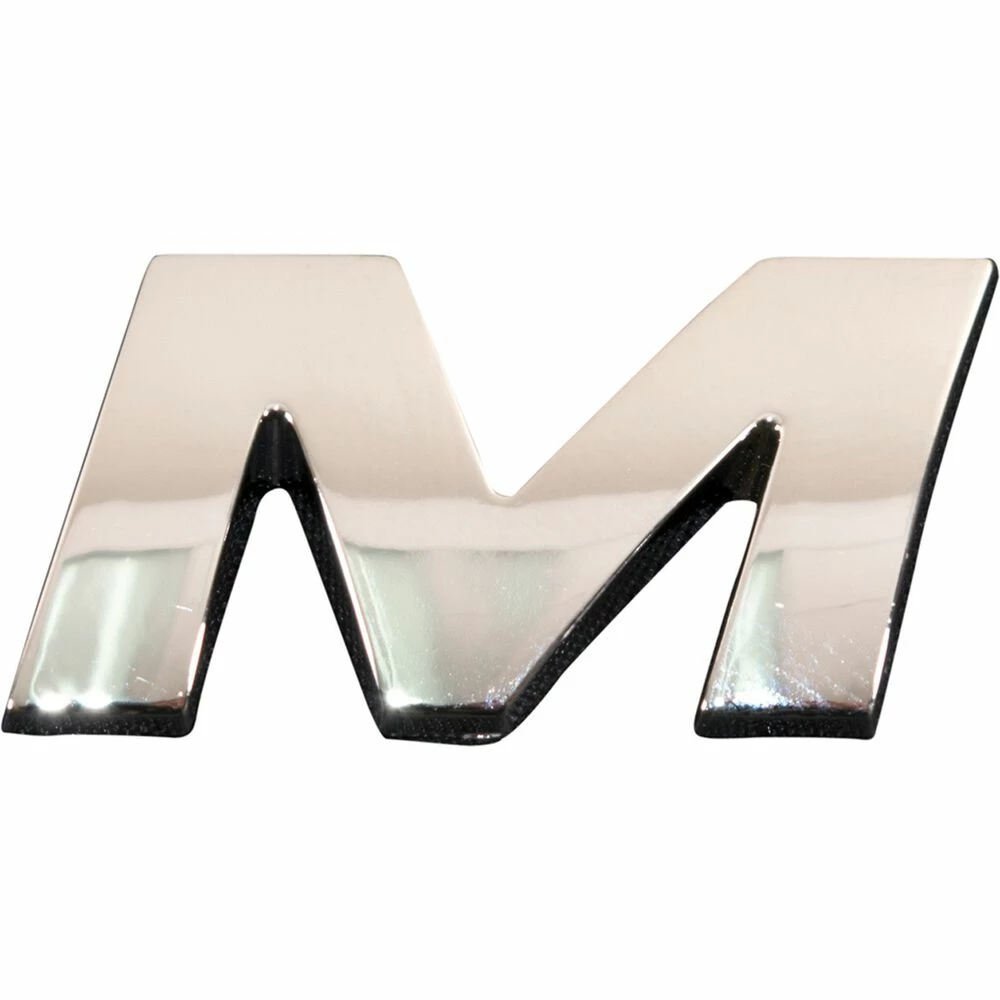 SCA 3D Chrome Badge Letter M