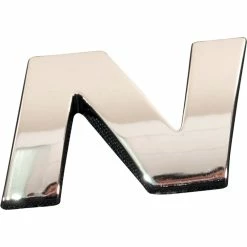 SCA 3D Chrome Badge Letter N