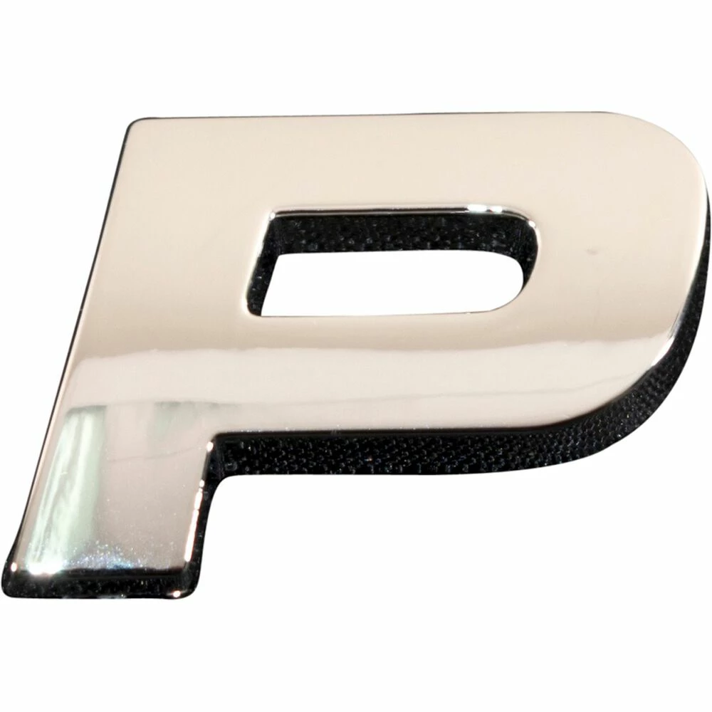 SCA 3D Chrome Badge Letter P