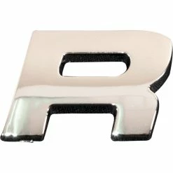 SCA 3D Chrome Badge Letter R