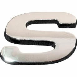 SCA 3D Chrome Badge Letter S