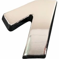 SCA 3D Chrome Badge Number 1