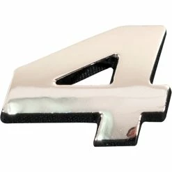 SCA 3D Chrome Badge Number 4