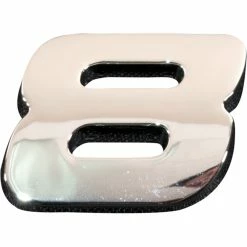 SCA 3D Chrome Badge Number 8