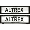 Altrex Number Plate Protector - 6 Figure Slimline With Lines 6VSL