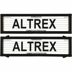 Altrex Number Plate Protector - 6 Figure Slimline With Lines 6VSL