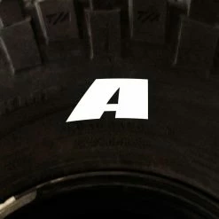 Tire Stickers - Letter A