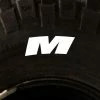 Tire Stickers - Letter M
