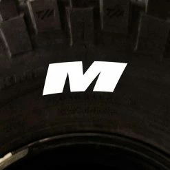 Tire Stickers - Letter M