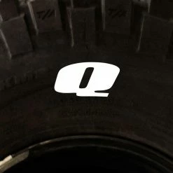 Tire Stickers - Letter Q