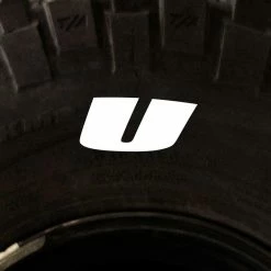 Tire Stickers - Letter U