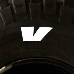 Tire Stickers - Letter V