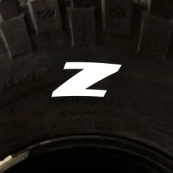 Tire Stickers - Letter Z