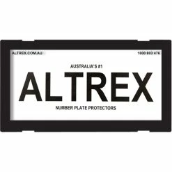 Altrex Motorbike Number Plate Protector No Lines 9DMBNL