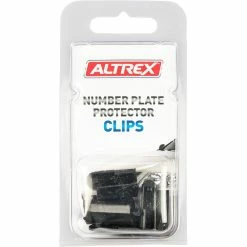 Altrex Number Plate Protector Replacement Clips Black Swivel - 4 Pack