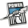 Port Adelaide Power AFL Supporter 3D Chrome Logo