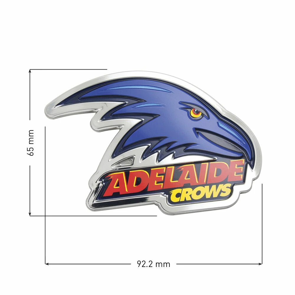 Adelaide Crows AFL Supporter 3D Chrome Logo - Image 2