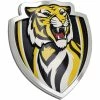 Richmond Tigers AFL Supporter 3D Chrome Logo